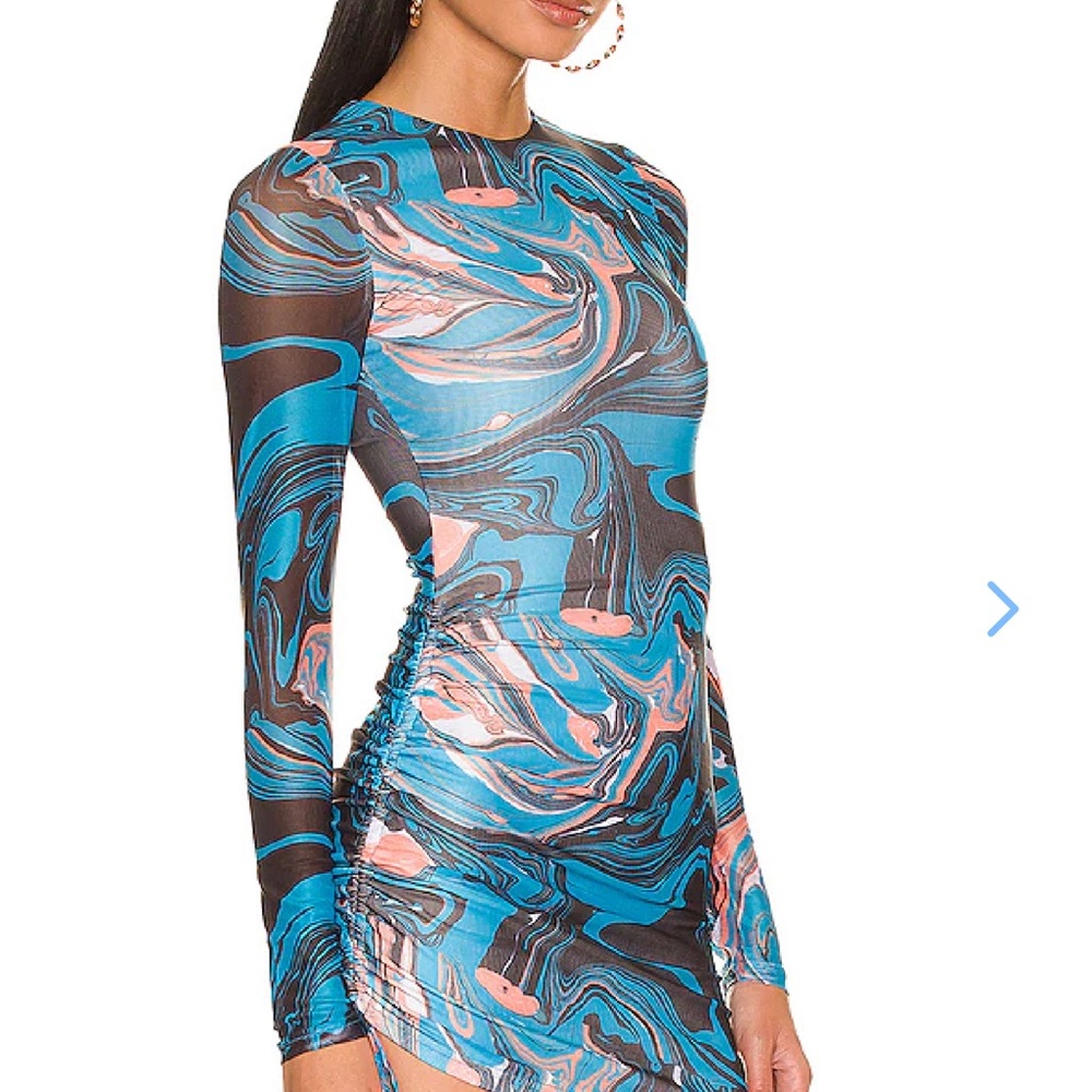 Superdown Katya Ruched Mini Dress Size: XS - Picture 2 of 11